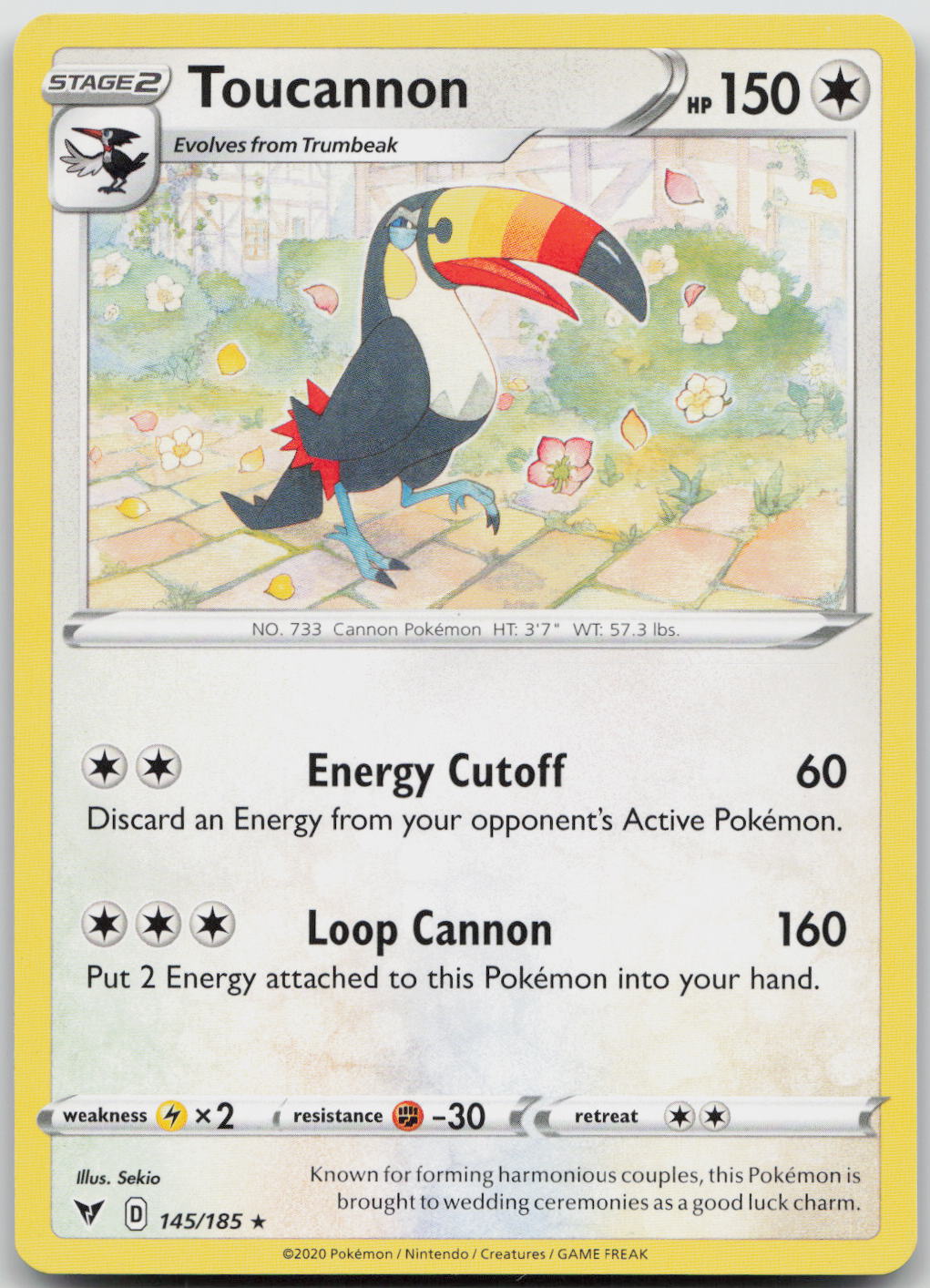Toucannon Rare SWSH04: Vivid Voltage 145/185 NM
