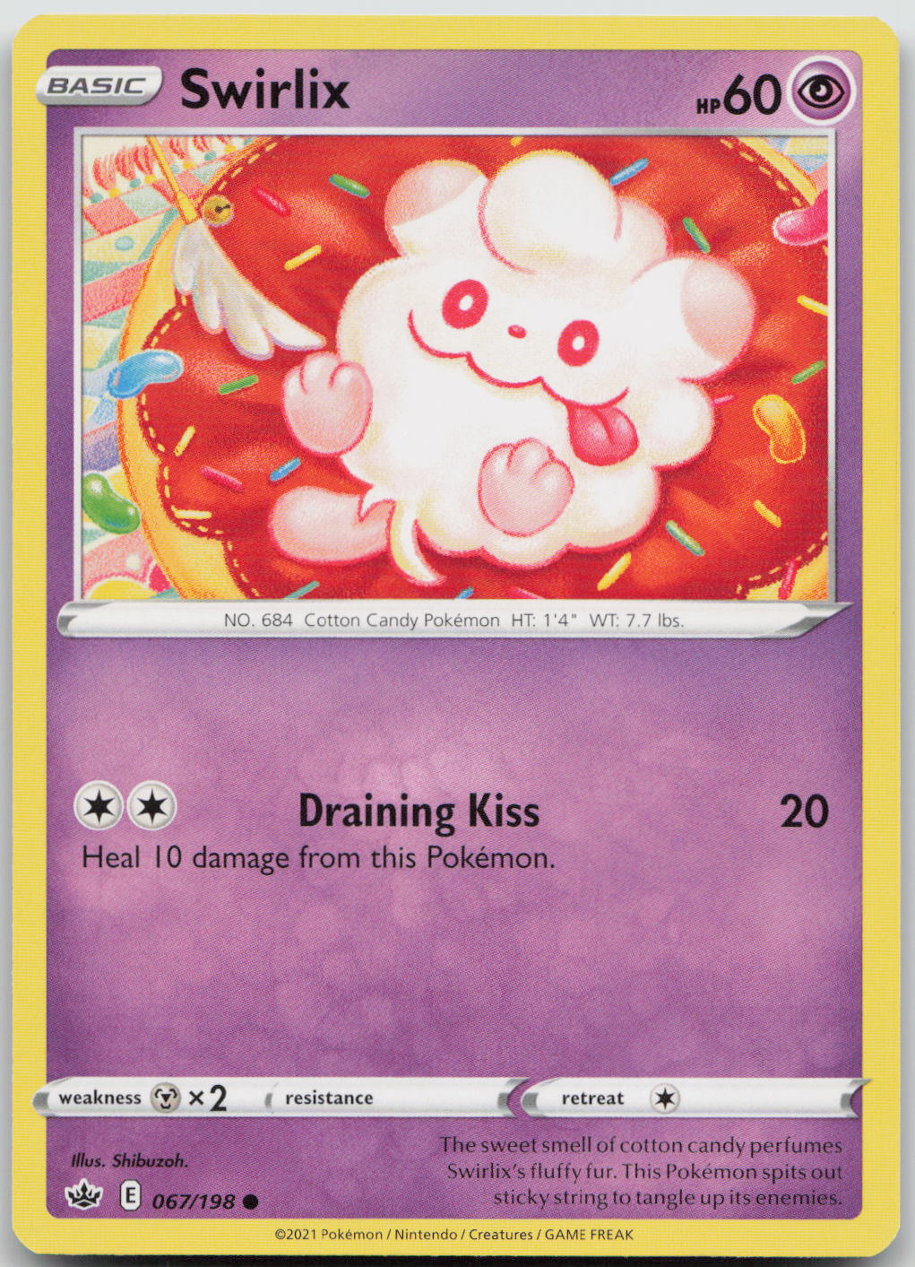 Swirlix Common SWSH06: Chilling Reign 067/198 NM