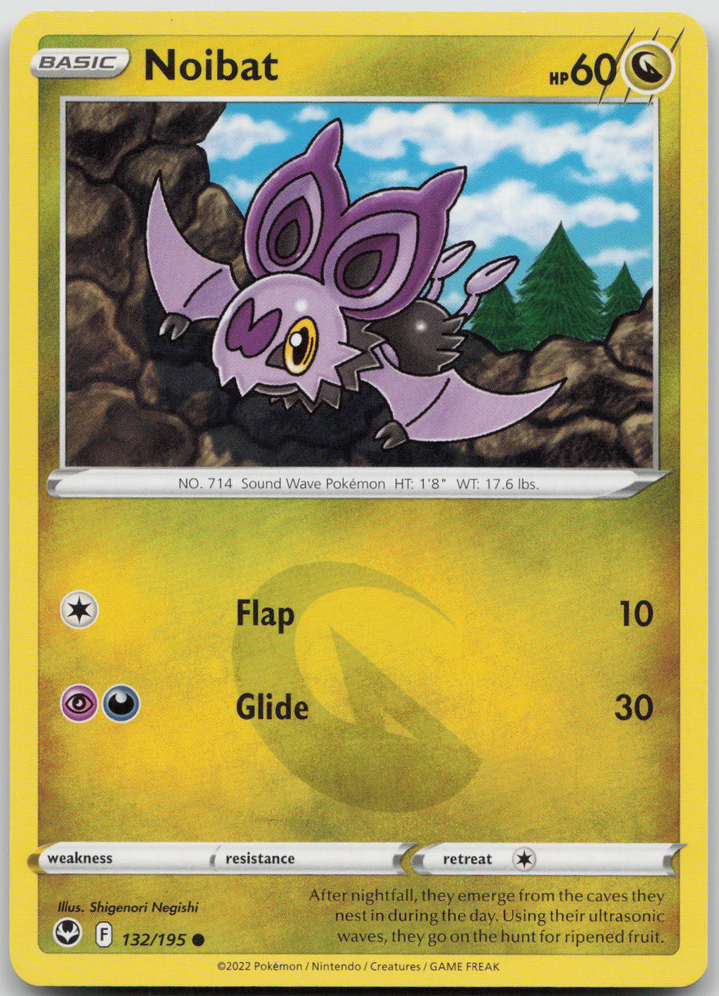 Noibat Common SWSH12: Silver Tempest 132/195 NM