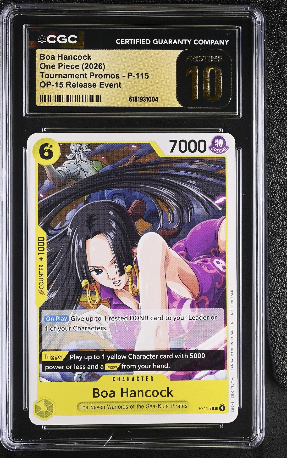 Boa Hancock Op-15 Release Event Op-15 Release Event Tournament Promos P-115 NM C