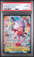 Monkey D. Luffy Alt Art One Piece Japanese EB04-061 Egghead Crisis PSA 10